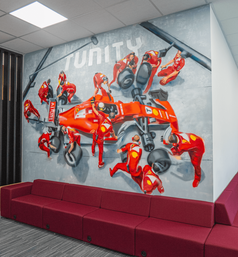 Ferrari mural